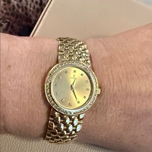 Concord 18k Gold and Diamonds Water Resistant Women's Watch Authentic